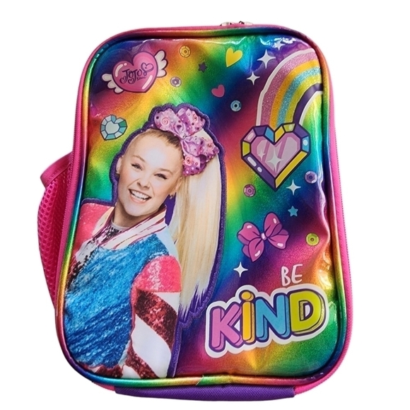 Nickelodeon JoJo Siwa rainbow Unicorn bright lunchbox - Picture 1 of 12